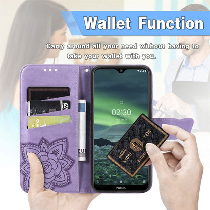 Butterfly Love Flowers Embossed Horizontal Flip Leather Case with Holder & Card Slots & Wallet & Lanyard For Motorola Edge 20 Pro(Light Purple) - Motorola Cases by buy2fix | Online Shopping UK | buy2fix