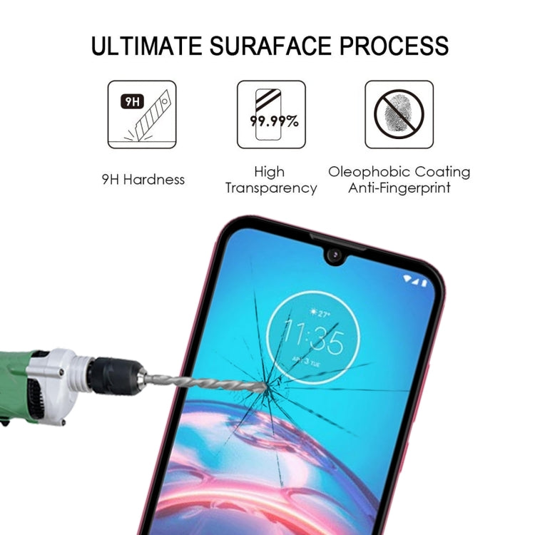 For Motorola Moto E6i Full Glue Full Cover Screen Protector Tempered Glass Film - Motorola Tempered Glass by buy2fix | Online Shopping UK | buy2fix