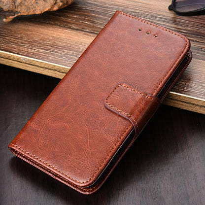 For iPhone 13 Pro Crystal Texture Horizontal Flip Leather Case with Holder & Card Slots & Wallet (Brown) - iPhone 13 Pro Cases by buy2fix | Online Shopping UK | buy2fix