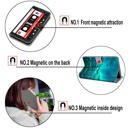 Voltage Coloured Drawing Magnetic Clasp Horizontal Flip PU Leather Case with Holder & Card Slots For Xiaomi Redmi 10(C16 Water Drop Six Petal Flower) - Xiaomi Cases by buy2fix | Online Shopping UK | buy2fix