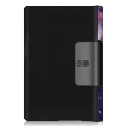 For Lenovo Yoga Smart Tab Color Drawing Pattern Horizontal Flip Leather Case with Two-folding Holder(Galaxy Nebula) - Lenovo by buy2fix | Online Shopping UK | buy2fix