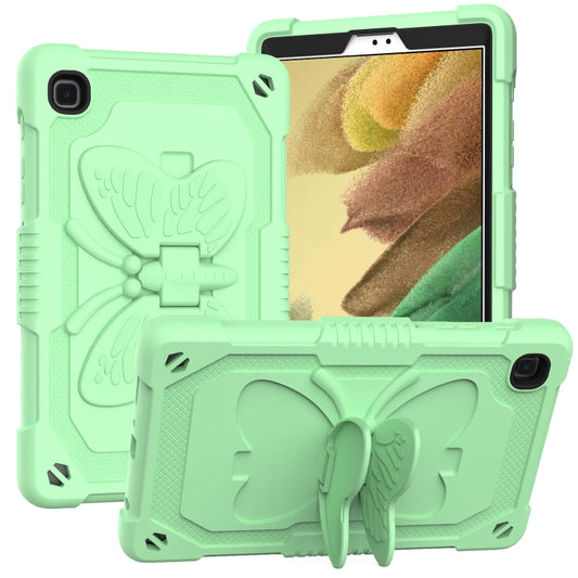 Pure Color PC + Silicone Anti-drop Protective Case with Butterfly Shape Holder & Pen Slot For Samsung Galaxy Tab A7 Lite 8.7 SM-T220 / SM-T225(Fresh Green) - Tab A7 Lite T220 / T225 by buy2fix | Online Shopping UK | buy2fix