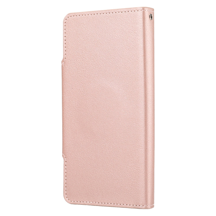 For iPhone 13 Ultra-thin Separable Magnetic Horizontal Flip Leather Case with Card Slot & Wallet(Pink) - iPhone 13 Cases by buy2fix | Online Shopping UK | buy2fix