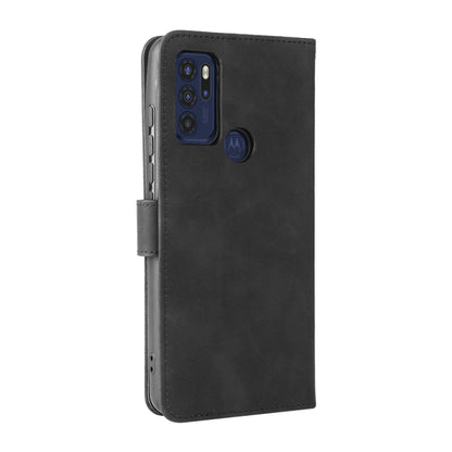 For Motorola Moto G60S Solid Color Skin Feel Magnetic Buckle Horizontal Flip PU Leather Case with Holder & Card Slots & Wallet(Black) - Motorola Cases by buy2fix | Online Shopping UK | buy2fix