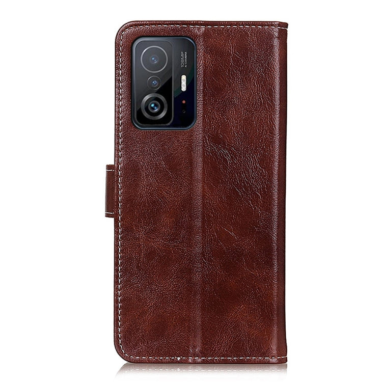 For Xiaomi Mi 11T / 11T Pro Retro Crazy Horse Texture Horizontal Flip Leather Case with Holder & Card Slots & Photo Frame & Wallet(Brown) - Xiaomi Cases by buy2fix | Online Shopping UK | buy2fix