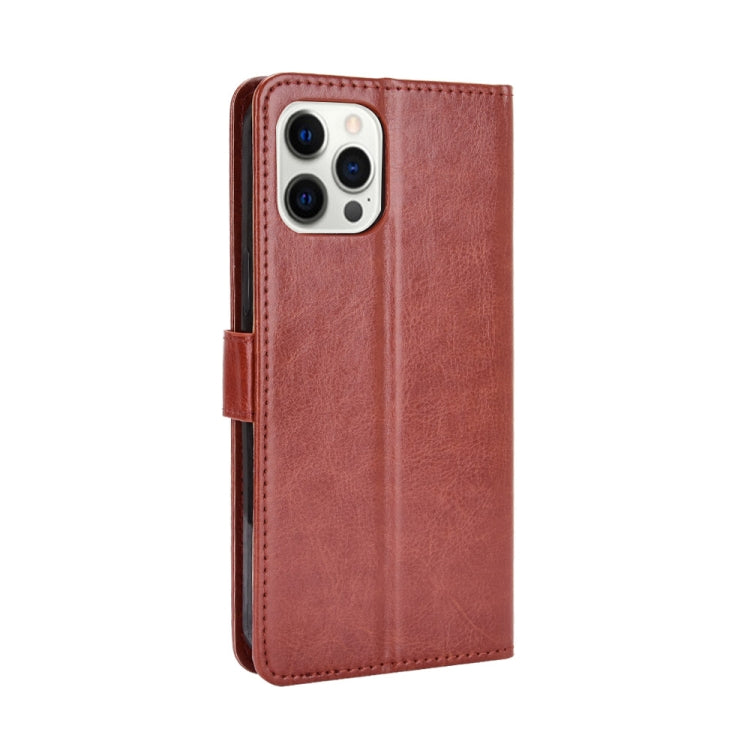 For iPhone 13 Pro Max Crazy Horse Texture Horizontal Flip Leather Case with Holder & Card Slots & Lanyard (Brown) - iPhone 13 Pro Max Cases by buy2fix | Online Shopping UK | buy2fix