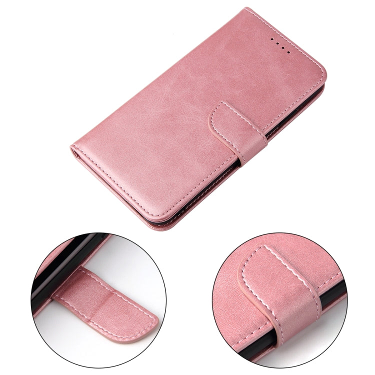 For iPhone X / XS Calf Texture Buckle Horizontal Flip Leather Case with Holder & Card Slots & Wallet(Rose Gold) - More iPhone Cases by buy2fix | Online Shopping UK | buy2fix