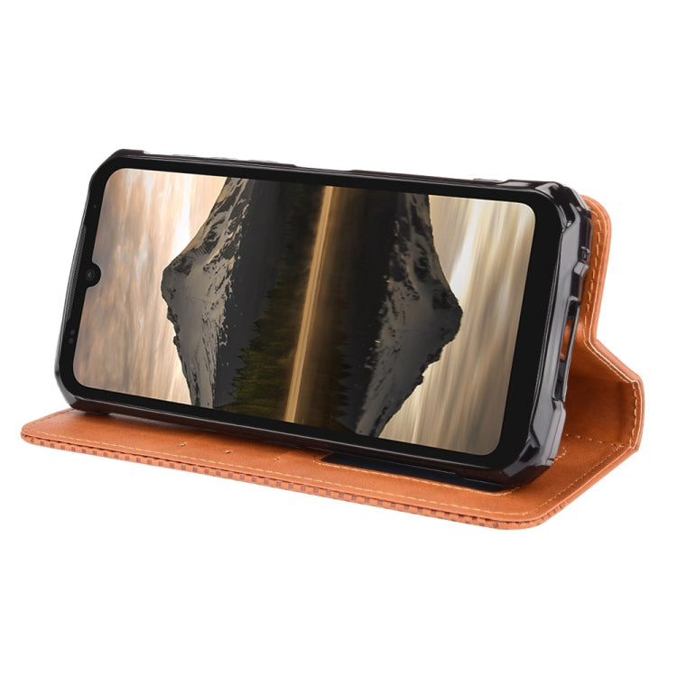 For Doogee S86 / S86 Pro Magnetic Buckle Retro Pattern Horizontal Flip Leather Case with Holder & Card Slot & Wallet(Brown) - More Brand by buy2fix | Online Shopping UK | buy2fix