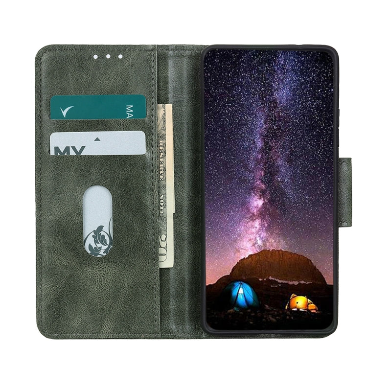 For Motorola Edge (2021) Mirren Crazy Horse Texture Horizontal Flip Leather Case with Holder & Card Slots & Wallet(Dark Green) - Motorola Cases by buy2fix | Online Shopping UK | buy2fix