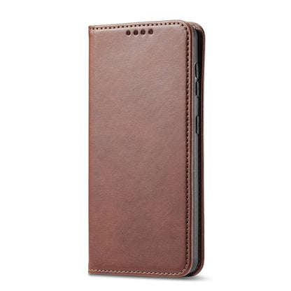 For LG Q7 Calf Texture Magnetic Horizontal Flip Leather Case with Holder & Card Slots & Wallet(Brown) - LG by buy2fix | Online Shopping UK | buy2fix