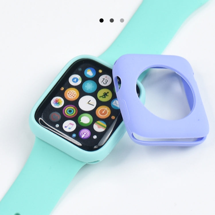 Shockproof All-inclusive Silicone Protective Case For Apple Watch Series 3 & 2 & 1 38mm(Ice Cyan) - Watch Cases by buy2fix | Online Shopping UK | buy2fix