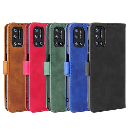 For Doogee N40 Pro Solid Color Skin Feel Magnetic Buckle Horizontal Flip PU Leather Case with Holder & Card Slots & Wallet(Brown) - More Brand by buy2fix | Online Shopping UK | buy2fix