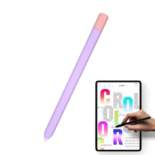 For Xiaomi Inspired Stylus Pen Contrast Color Protective Case(Purple Pink) - Pencil Accessories by buy2fix | Online Shopping UK | buy2fix