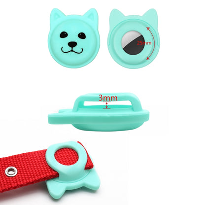 Naughty Smiley Cute Cartoon Pet Collar Anti-lost Tracker Silicone Case For AirTag(Pink) - Pet Series by Mutural | Online Shopping UK | buy2fix