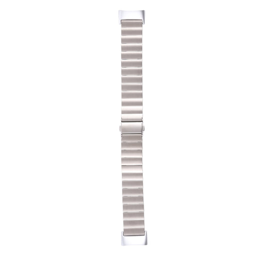 For Fitbit Charge 5 One-bead Steel Strap Watch Band(Silver) - Watch Bands by buy2fix | Online Shopping UK | buy2fix