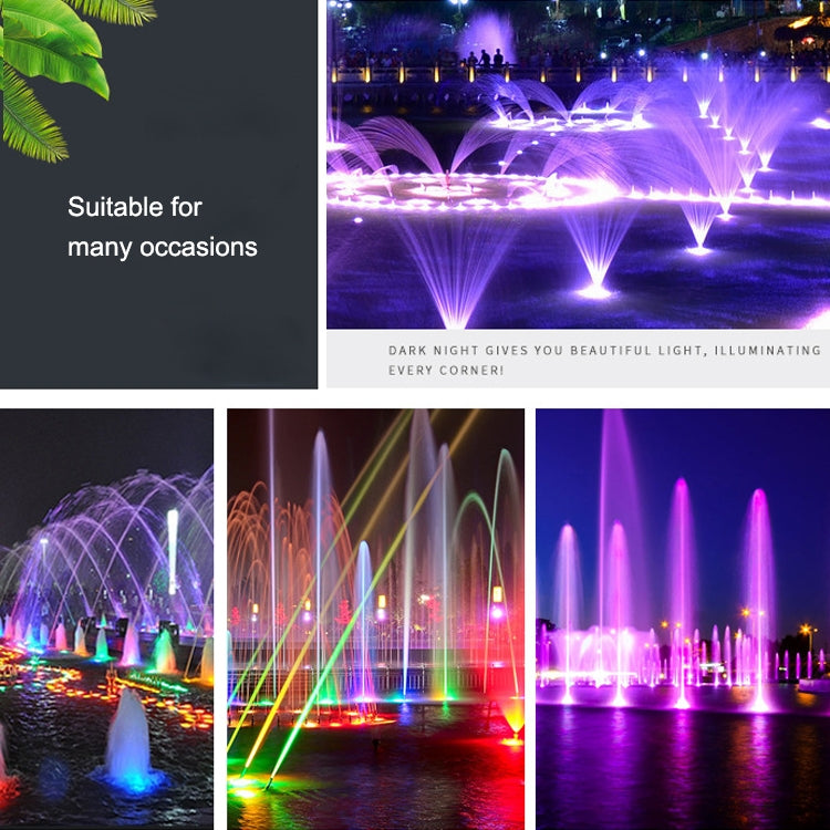 12W Landscape Colorful Color Changing Ring LED Stainless Steel Underwater Fountain Light(Colorful) - Underwater Lights by buy2fix | Online Shopping UK | buy2fix