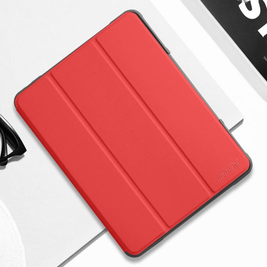 For iPad Pro 10.5 Mutural Horizontal Flip PC + TPU + PU Leather Case with Holder & Pen Slot(Red) - iPad Air (2019) Cases by Mutural | Online Shopping UK | buy2fix