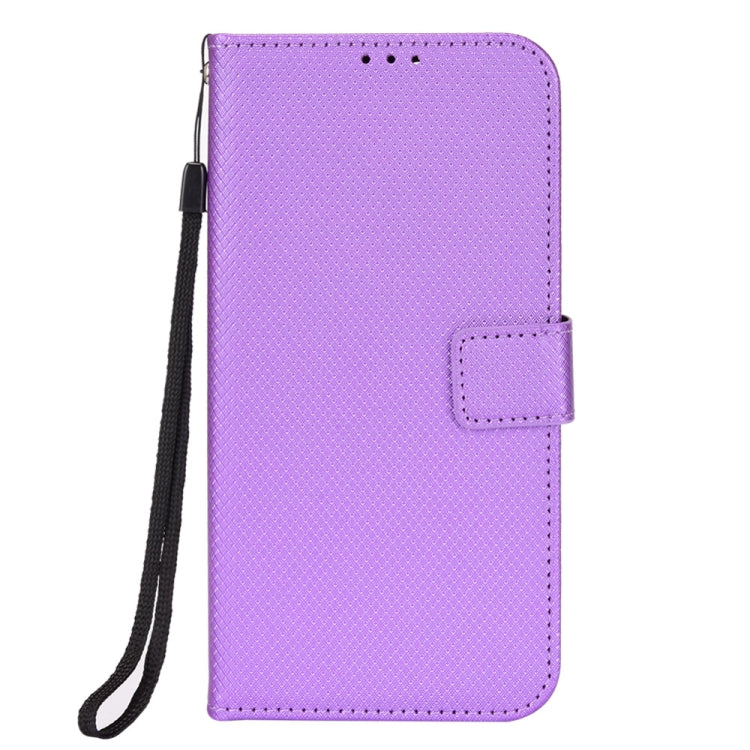 For Ulefone Note 6/ Note 6P Diamond Texture Leather Phone Case(Purple) - Ulefone Cases by buy2fix | Online Shopping UK | buy2fix