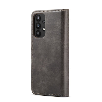 For Samsung Galaxy A33 5G DG.MING Crazy Horse Texture Detachable Magnetic Leather Phone Case(Grey) - Galaxy Phone Cases by DG.MING | Online Shopping UK | buy2fix