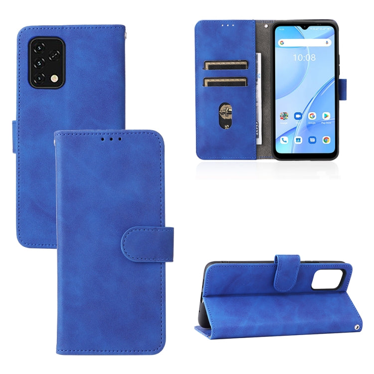 For Umidigi Power 5S Skin Feel Magnetic Buckle Calf Texture PU Phone Case(Blue) - Doogee Cases by buy2fix | Online Shopping UK | buy2fix