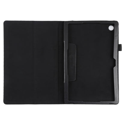 For Samsung Galaxy Tab A8 10.5 2021 Litchi Texture Solid Color Leather Tablet Case(Black) - Other Galaxy Tab PC by buy2fix | Online Shopping UK | buy2fix