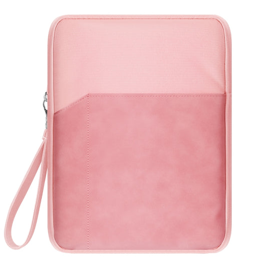 7.9-8.4 inch Universal Sheepskin Leather + Oxford Fabric Portable Tablet Storage Bag(Pink) - Protective Bag by buy2fix | Online Shopping UK | buy2fix