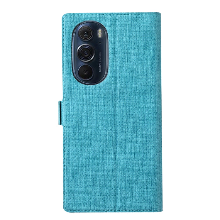 For Motorola Moto Edge X30 ViLi K Series Magnetic Buckle Leather Phone Case(Blue) - Motorola Cases by ViLi | Online Shopping UK | buy2fix