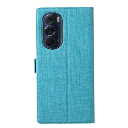 For Motorola Moto Edge X30 ViLi K Series Magnetic Buckle Leather Phone Case(Blue) - Motorola Cases by ViLi | Online Shopping UK | buy2fix