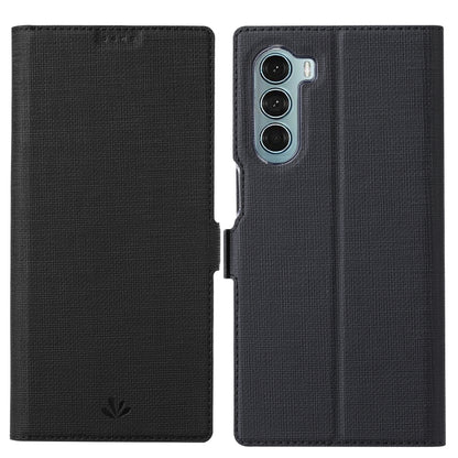 For Motorola Moto G200 5G ViLi K Series Magnetic Buckle Leather Phone Case(Black) - Motorola Cases by ViLi | Online Shopping UK | buy2fix