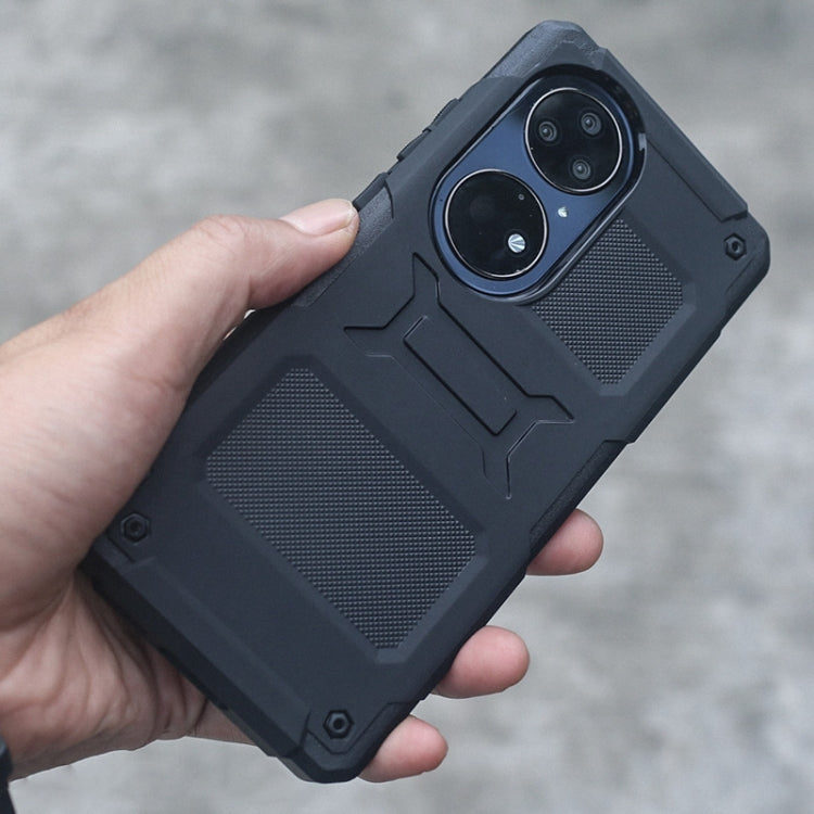 For Huawei P50 Pro FATBEAR Armor Shockproof Cooling Phone Case(Black) - Huawei Cases by FATBEAR | Online Shopping UK | buy2fix