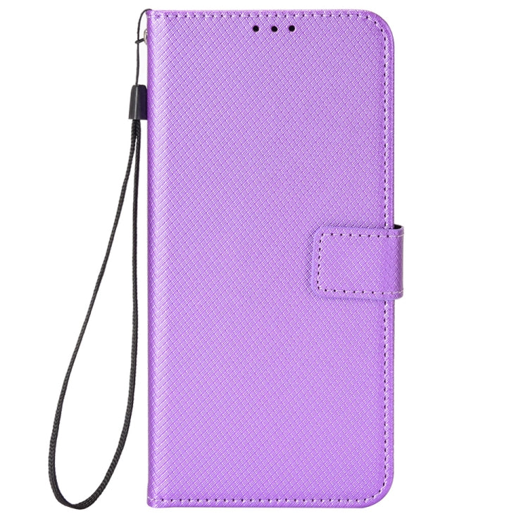 For DOOGEE N40 Pro Diamond Texture Leather Phone Case(Purple) - Doogee Cases by buy2fix | Online Shopping UK | buy2fix