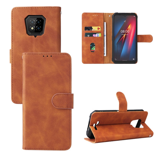 For Ulefone Armor 8 Skin Feel Magnetic Buckle Calf Texture Leather Phone Case(Brown) - Ulefone Cases by buy2fix | Online Shopping UK | buy2fix