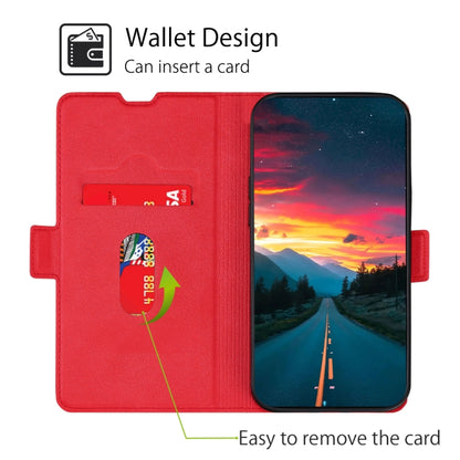 For Blackview A80 / A80S Ultra-thin Voltage Side Buckle PU + TPU Leather Phone Case(Red) - More Brand by buy2fix | Online Shopping UK | buy2fix