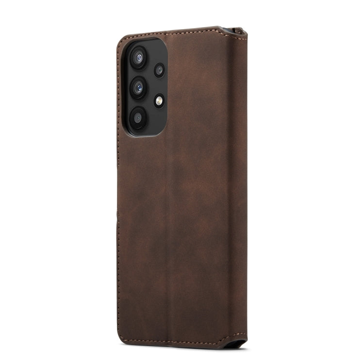 For Samsung Galaxy A33 5G DG.MING Retro Oil Edge Flip Leather Phone Case(Coffee) - Galaxy Phone Cases by DG.MING | Online Shopping UK | buy2fix