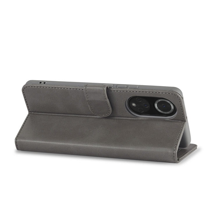 For Honor 50 / nova 9 LC.IMEEKE Calf Texture Leather Phone Case(Grey) - Honor Cases by LC.IMEEKE | Online Shopping UK | buy2fix