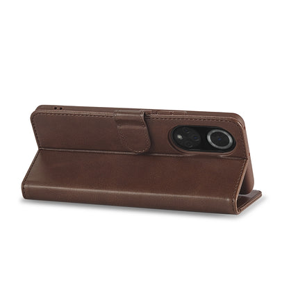 For Honor 50 / nova 9 LC.IMEEKE Calf Texture Leather Phone Case(Coffee) - Honor Cases by LC.IMEEKE | Online Shopping UK | buy2fix