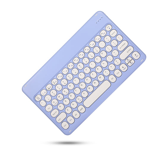 X4 Universal Round Keys Panel Spray Color Bluetooth Keyboard(Lake Blue) - Universal Keyboard by buy2fix | Online Shopping UK | buy2fix