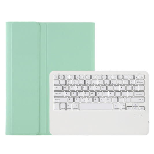 A800B Candy Color Detachable Bluetooth Keyboard Case with Pen Slot for Samsung Galaxy Tab S8+  / S7+ / S7 FE(Light Green) - Samsung Keyboard by buy2fix | Online Shopping UK | buy2fix