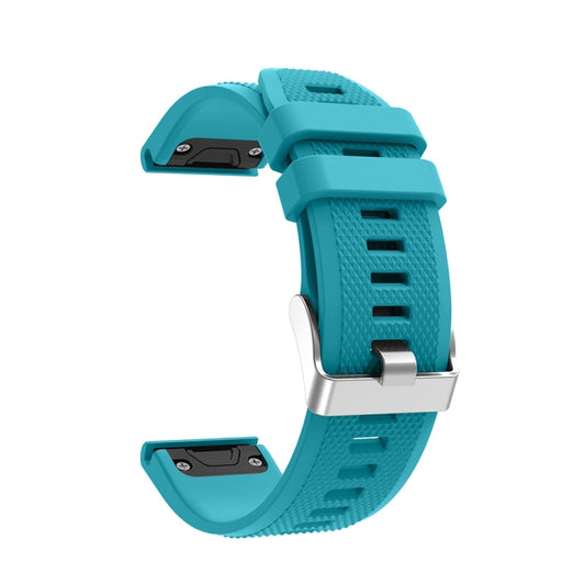 For Garmin Fenix 5 Silicone Watch Band(Official Blue) - Watch Bands by buy2fix | Online Shopping UK | buy2fix