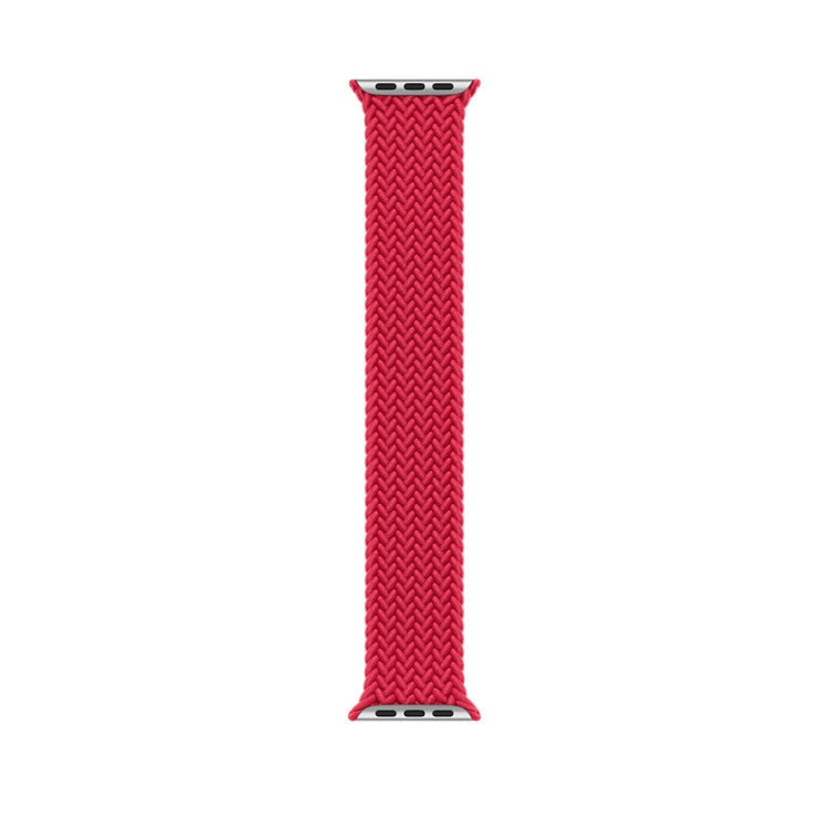 150mm Nylon Braided Watch Band For Apple Watch Ultra 49mm&Watch Ultra 2 49mm / Series 9&8&7 45mm / SE 3&SE 2&6&SE&5&4 44mm / 3&2&1 42mm (Red) - Watch Bands by buy2fix | Online Shopping UK | buy2fix