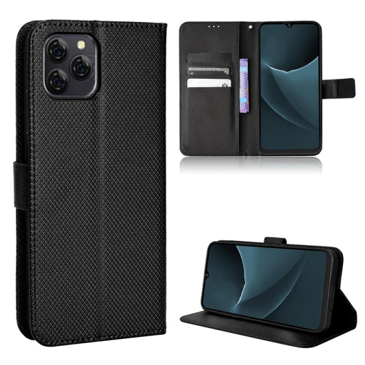 For Blackview A95 Diamond Texture Leather Phone Case(Black) - More Brand by buy2fix | Online Shopping UK | buy2fix