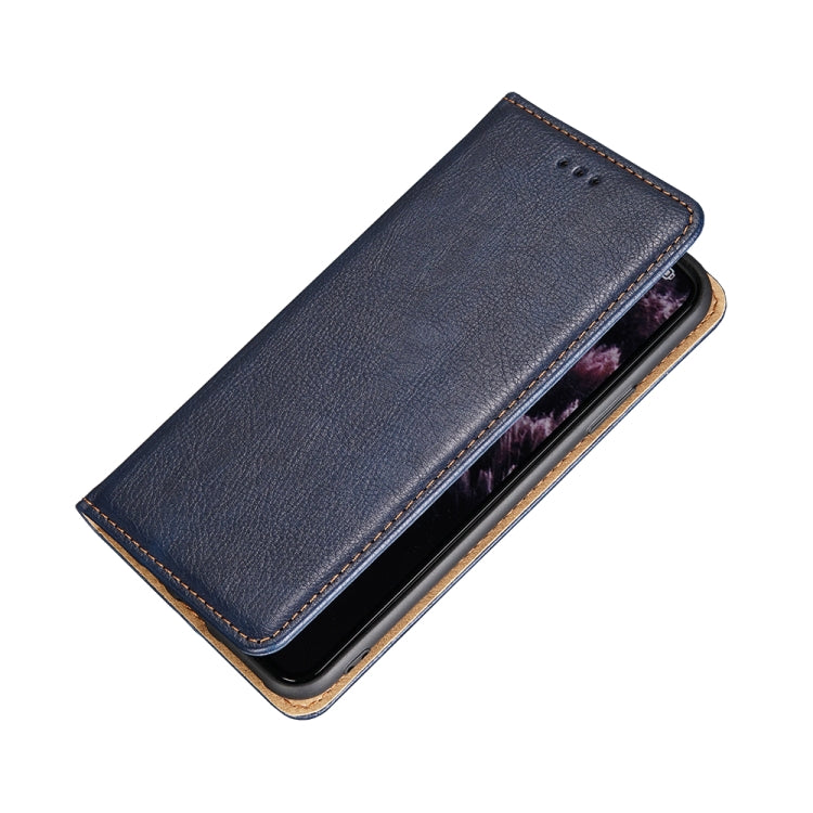 For Blackview A55 Pure Color Magnetic Leather Phone Case(Blue) - More Brand by buy2fix | Online Shopping UK | buy2fix