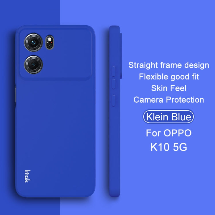 For OPPO K10 5G IMAK UC-4 Series Straight Edge TPU Phone Case(Blue) - OPPO Cases by imak | Online Shopping UK | buy2fix