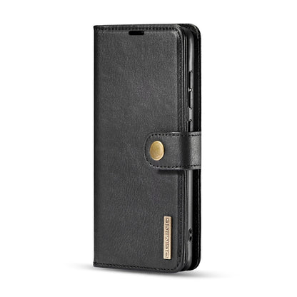 For Galaxy A51 DG.MING Crazy Horse Texture Flip Detachable Magnetic Leather Case with Holder & Card Slots & Wallet(Black) - Galaxy Phone Cases by DG.MING | Online Shopping UK | buy2fix