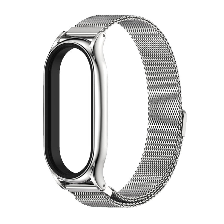 For Xiaomi Mi Band 7 / 7 NFC MIJOBS Milan Magnetic Plus Stainless Steel Watch Band(Silver) - Watch Bands by MIJOBS | Online Shopping UK | buy2fix