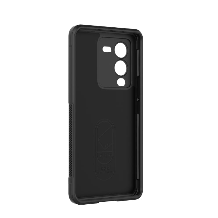 For vivo S15 Pro 5G Magic Shield TPU + Flannel Phone Case(Dark Grey) - vivo Cases by buy2fix | Online Shopping UK | buy2fix