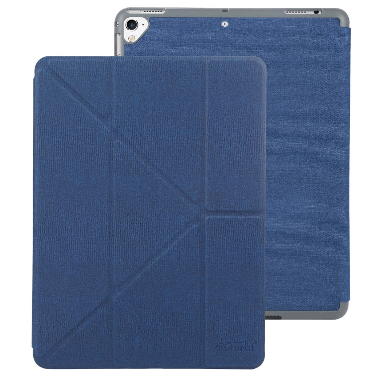 Mutural King Kong Series Deformation Holder Leather Tablet Case For iPad 9.7 2018 / 2017(Blue) - iPad 9.7 (2018) & (2017) Cases by Mutural | Online Shopping UK | buy2fix