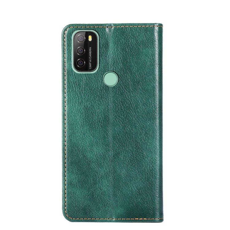 For Blackview A70 Gloss Oil Solid Color Magnetic Leather Phone Case(Green) - More Brand by buy2fix | Online Shopping UK | buy2fix