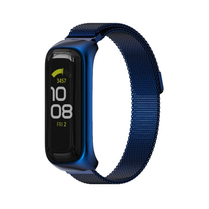 For Samsung Galaxy Fit 2 MIJOBS Milan Magnetic Stainless Steel Watch Band(Blue) - Watch Bands by MIJOBS | Online Shopping UK | buy2fix