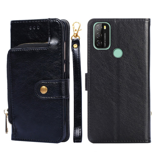 For Blackview A70 Zipper Bag Leather Phone Case(Black) - More Brand by buy2fix | Online Shopping UK | buy2fix